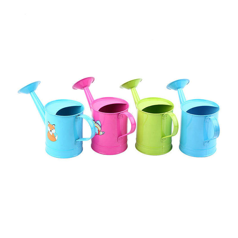 Kids lovely print watering cans bulk wholesale garden metal watering can