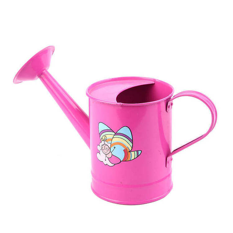 Kids lovely print watering cans bulk wholesale garden metal watering can