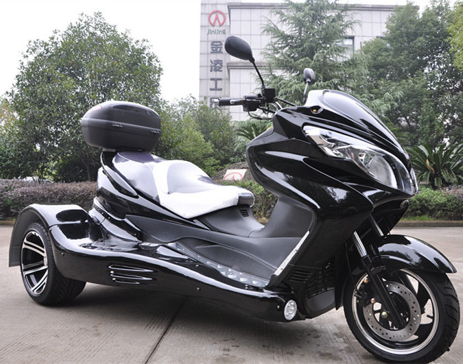 Jingling Factory Price Black New Chopper Trikes CVT Transmission Drift 3-Wheel 300cc Trike Scooter Disabled Scooter