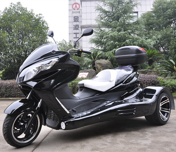 Jingling Factory Price Black New Chopper Trikes CVT Transmission Drift 3-Wheel 300cc Trike Scooter Disabled Scooter