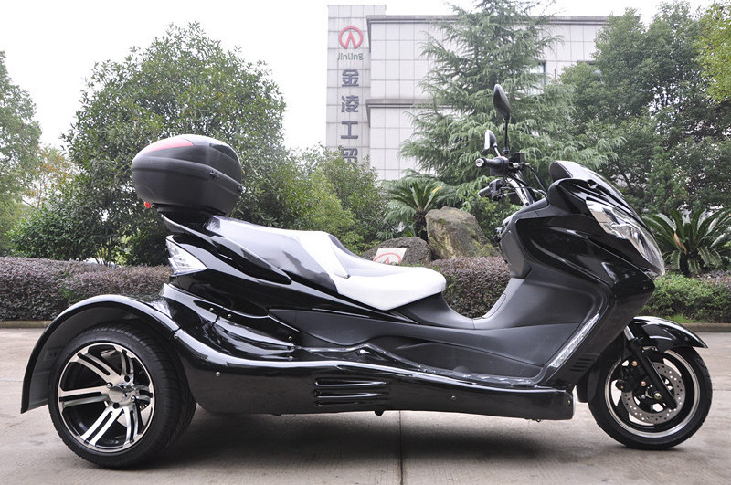 Jingling Factory Price Black New Chopper Trikes CVT Transmission Drift 3-Wheel 300cc Trike Scooter Disabled Scooter