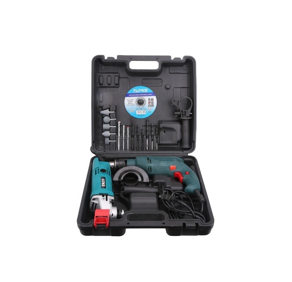 China products suppliers High Quality Hot Sale Drills Variable Speed Small Electric Drill Driver Machine and angle grinder set