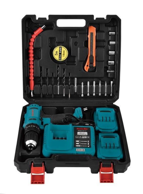 Electric Drill 13mm Chuck Rechargeable Cordless 21V Drilling Machine Economic Impact Drill set