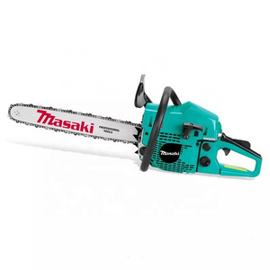 Masaki tool 2400W gasoline single cylinder 20 inch industrial chain saw 52cc heavy duty  gas tree cutting chainsaw