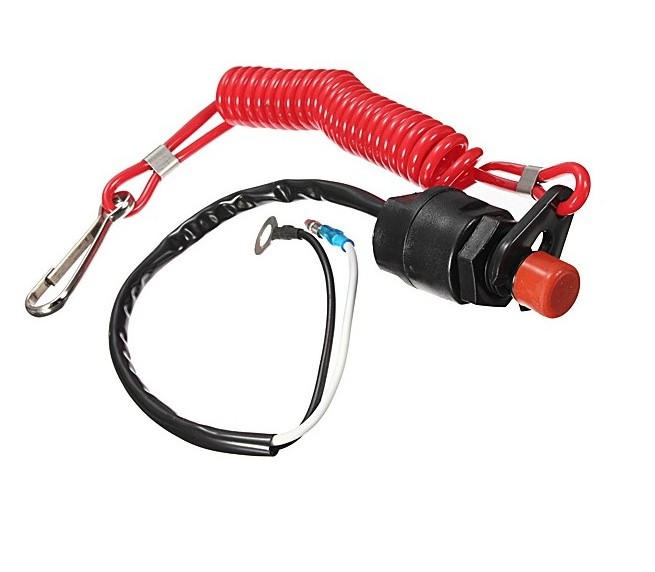 Universal Boat Outboard Engine Motor Kill Stop Switch Safety Tether Lanyard Motorcycle Accessories Motorcycle Switches