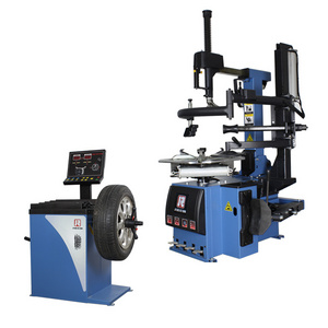 Factory Price Hydraulic Combo Changing Machine Auto Fully Automatic Car Tire Machine Leverless tire changer and wheel balancer