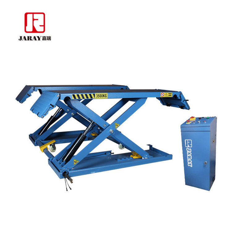 CE certified mid rise car lift with factory price The mobile 1.2m 3.5t  Scissors  car lift mid rise scissor car lift