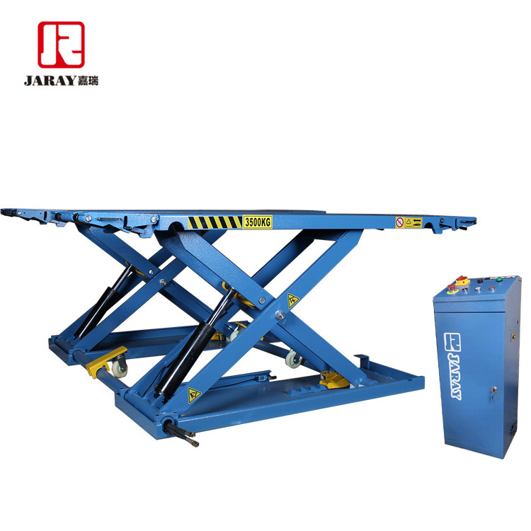 CE certified mid rise car lift with factory price The mobile 1.2m 3.5t  Scissors  car lift mid rise scissor car lift