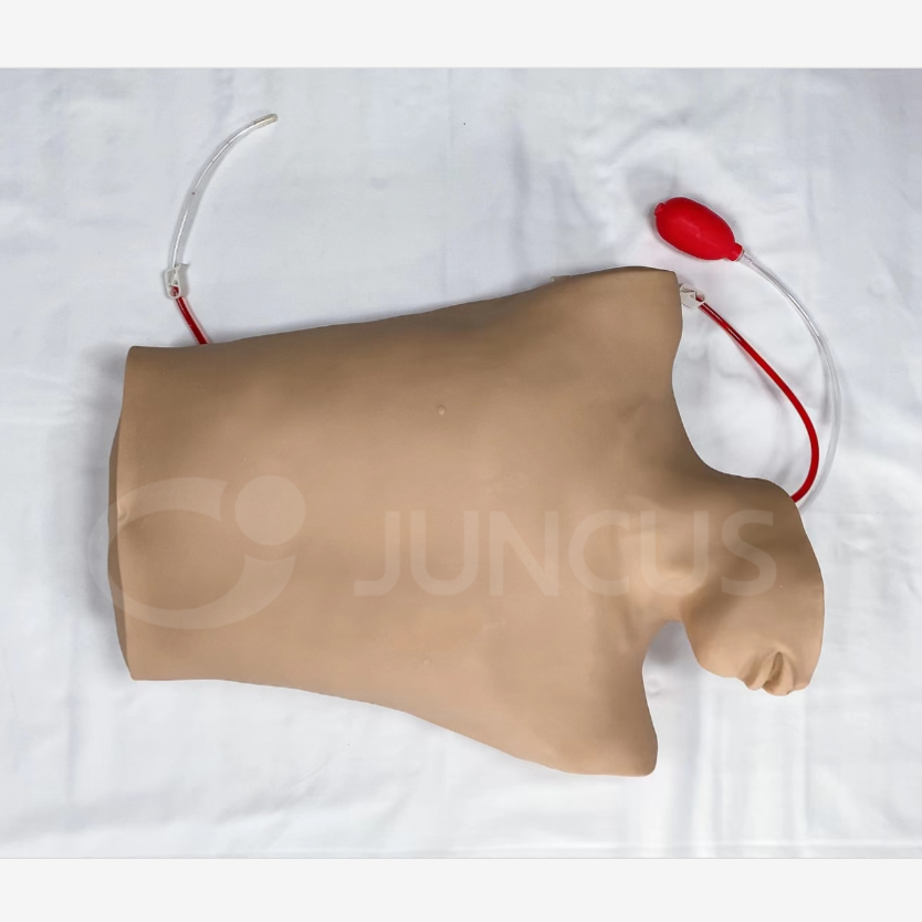 Stimulation model of central venipuncture and catheterization