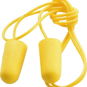 Fashionable Promotion Personalized Hot sale precision PU foam ear plug with cord bullet sponge soft earplugs