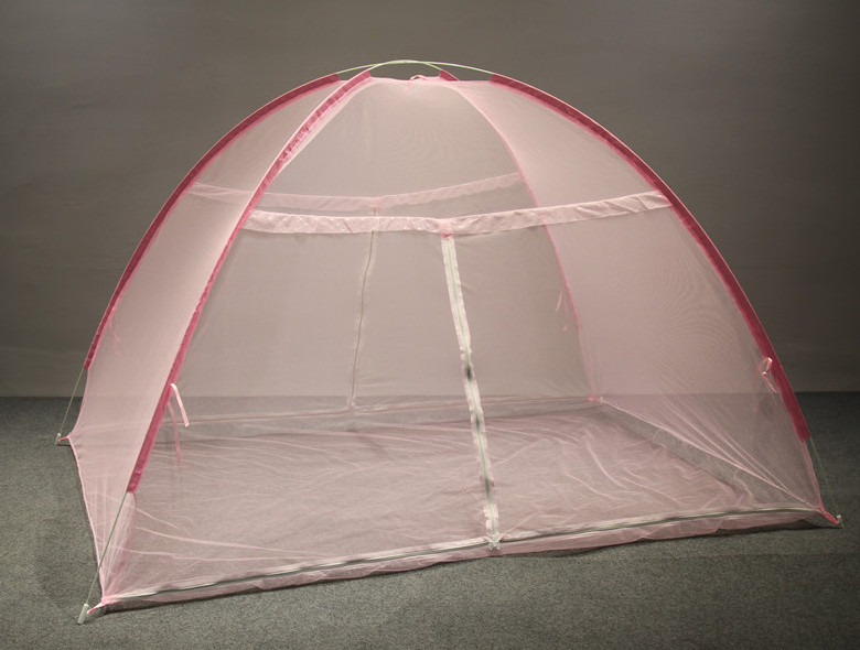 150*200*128cm Foldable Purple Baby Adult Double Zipper Door Sleeping Yurt Mosquito Net Bed Canopy