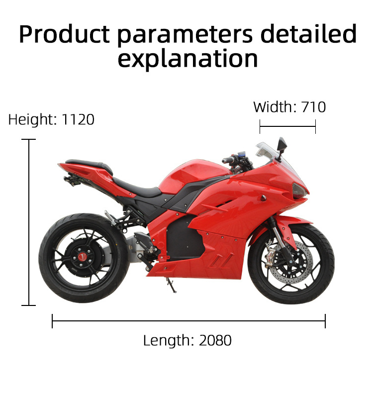 2023 New Fashionable Cheap Electric Motorcycle Sale Best Original 72v electric scooter 8000W 12000W 15000W swing arm with single