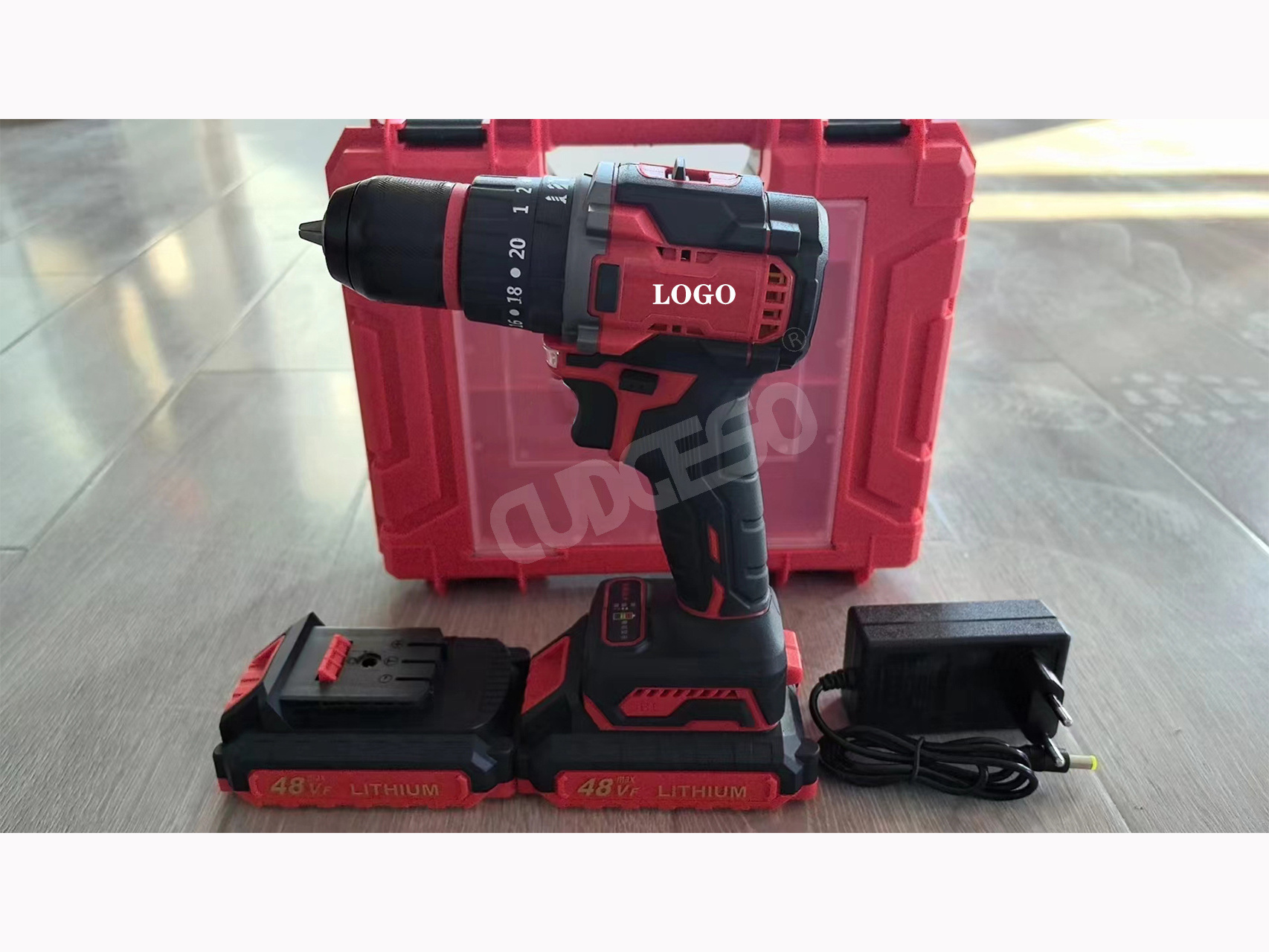 Cordless 21v lithium ion three-function drill