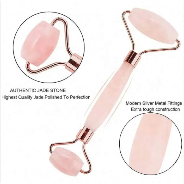 2024 Natural Face Lifting Jade Roller Massager With Gua Sha Tool Facial Massage Guasha Bodi Beauti Tool Jade Roller Set