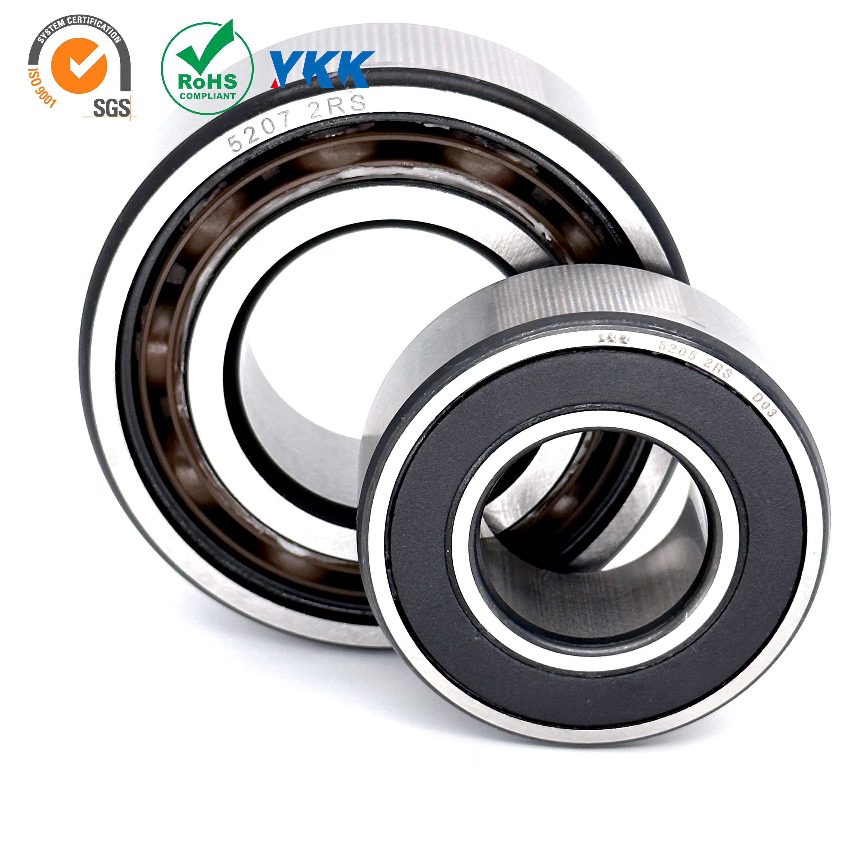 Ultra-precision 3200 A-2RS1TN9/MT33 Double row angular contact ball bearings