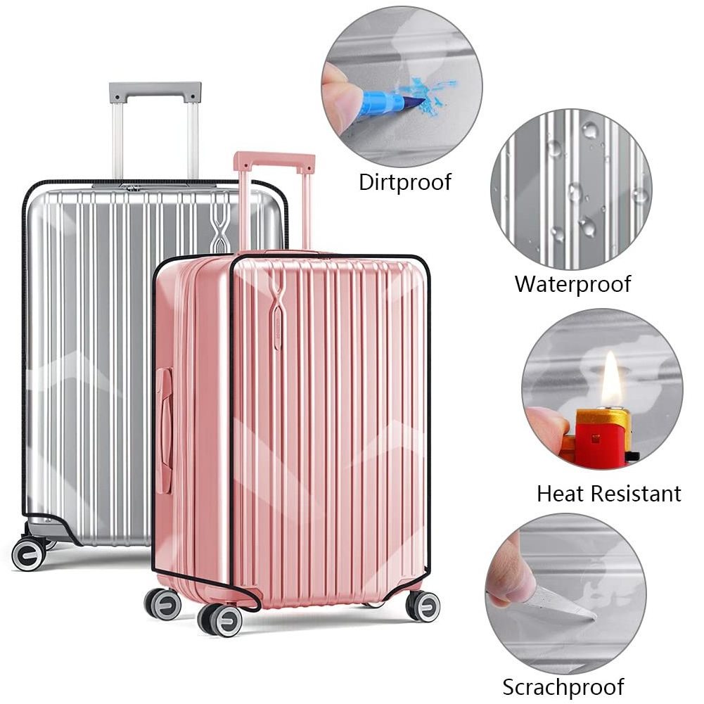 Transparent Luggage Cover Waterproof And Dustproof Transparent Trolley Case Suitcase Pvc Cover