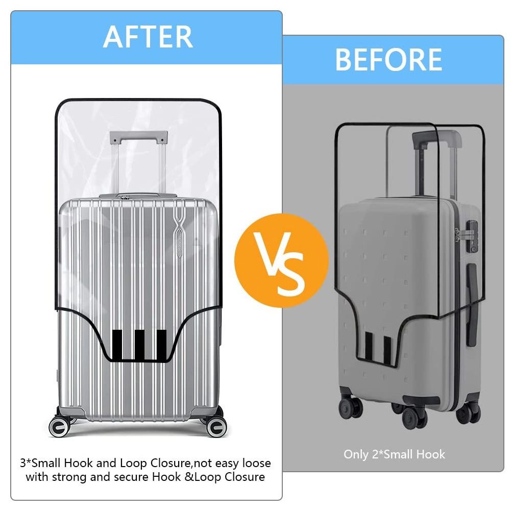 Transparent Luggage Cover Waterproof And Dustproof Transparent Trolley Case Suitcase Pvc Cover