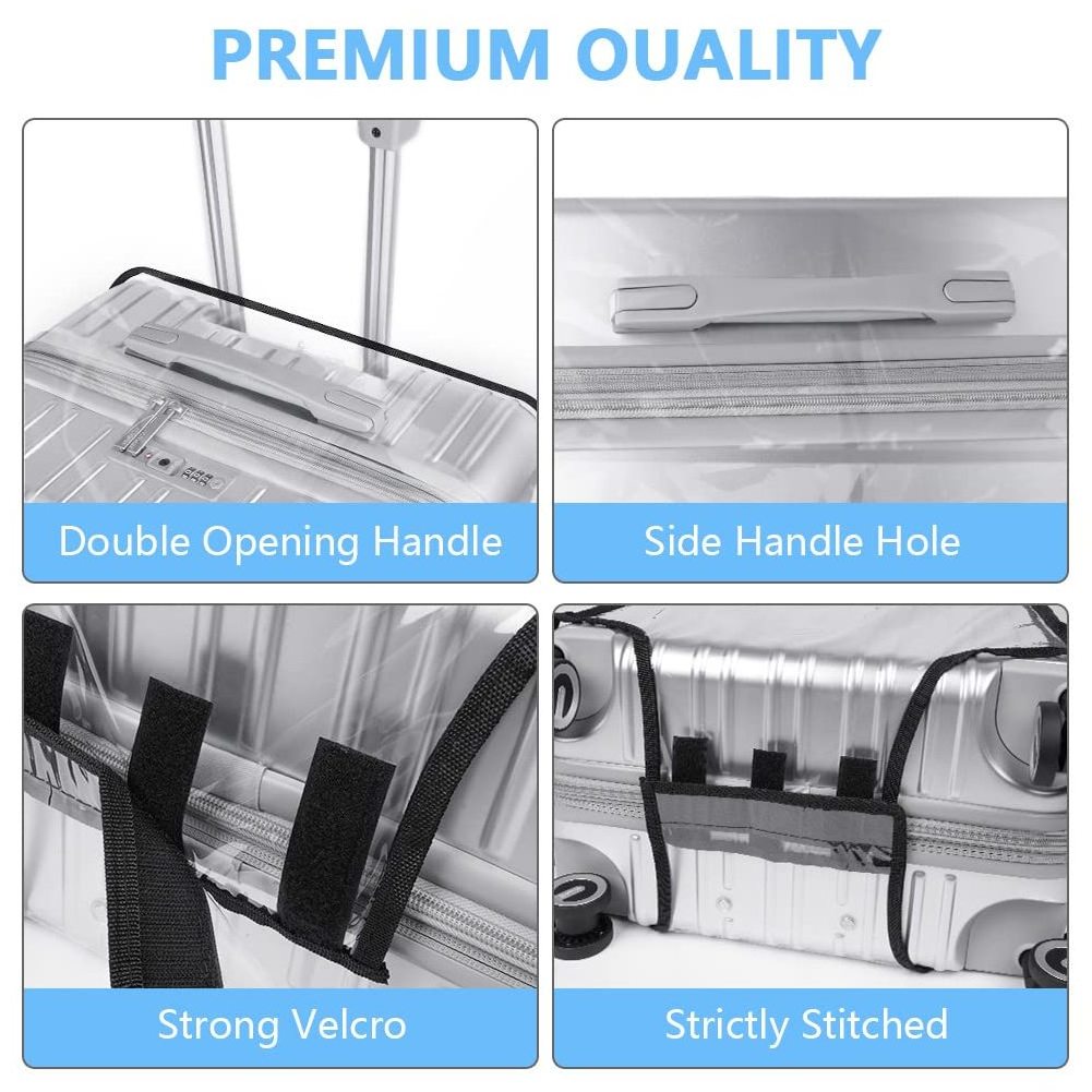 Transparent Luggage Cover Waterproof And Dustproof Transparent Trolley Case Suitcase Pvc Cover