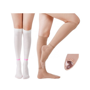 15-21mmHg Medical compression anti-embolism stockings TED pregnant nursing medical Latex free knee high anti embolism stockings