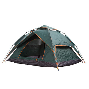 Auto pop up Hydraulic spring hiking tent 3-4person family  camping tent breathable Anti-UV canopy tent with carry bag