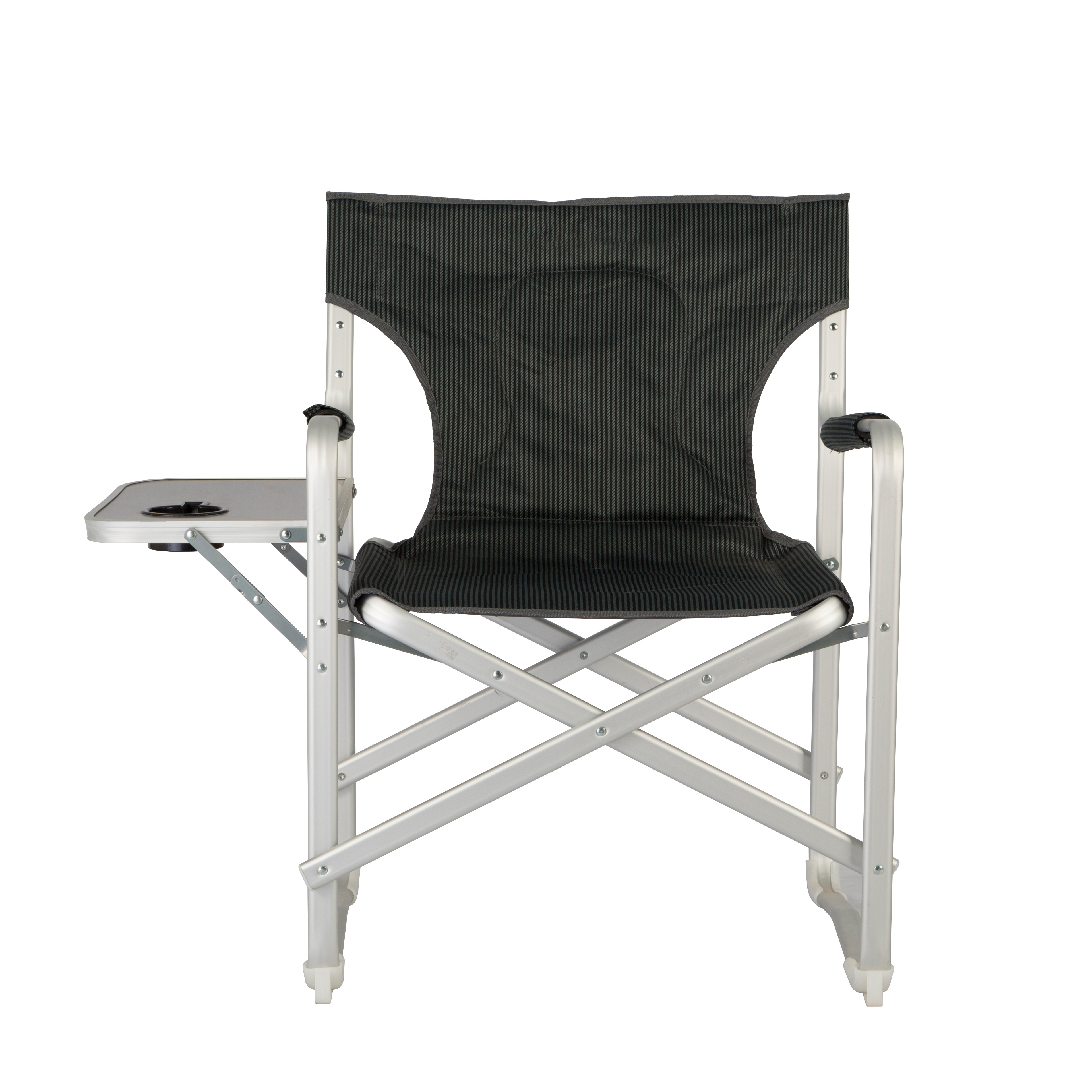 Makeup Office Aluminum Folding Director Chair With Side Tray for outdoor