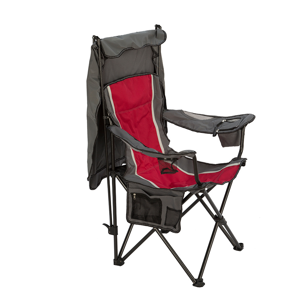 outdoor portable foldable fishing camping chair with sun shade