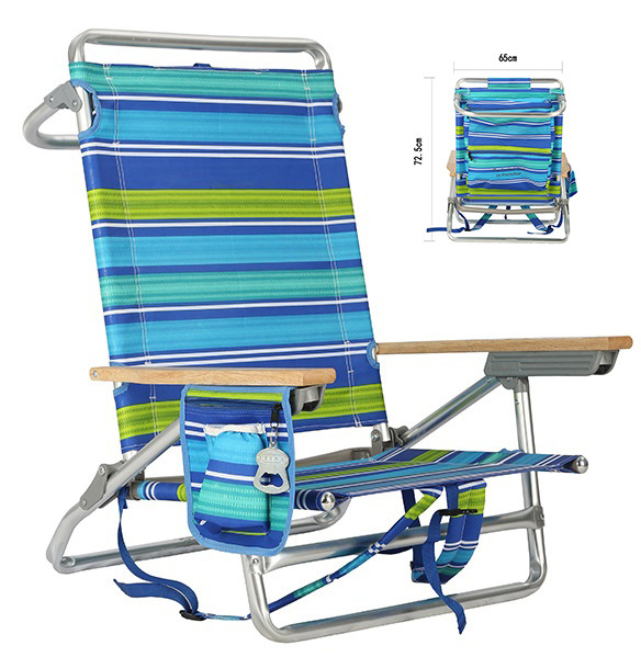 Custom Outdoor Backpack Aluminum Folding Picnic Portable Camping Low Beach Chair