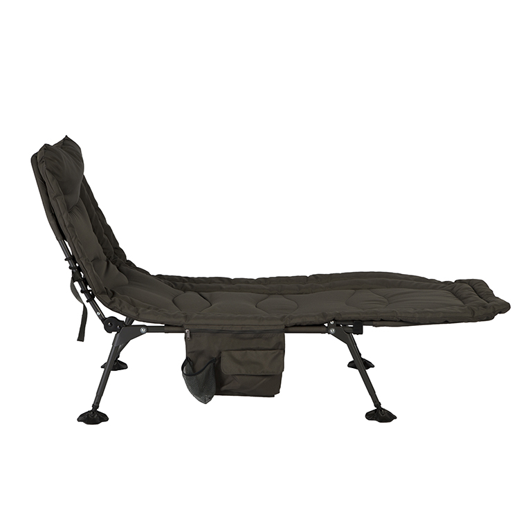 Outdoor camping adjustable folding cotton chaise lounge foldable chair bed