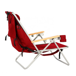 portable aluminum folding backpack beach chair