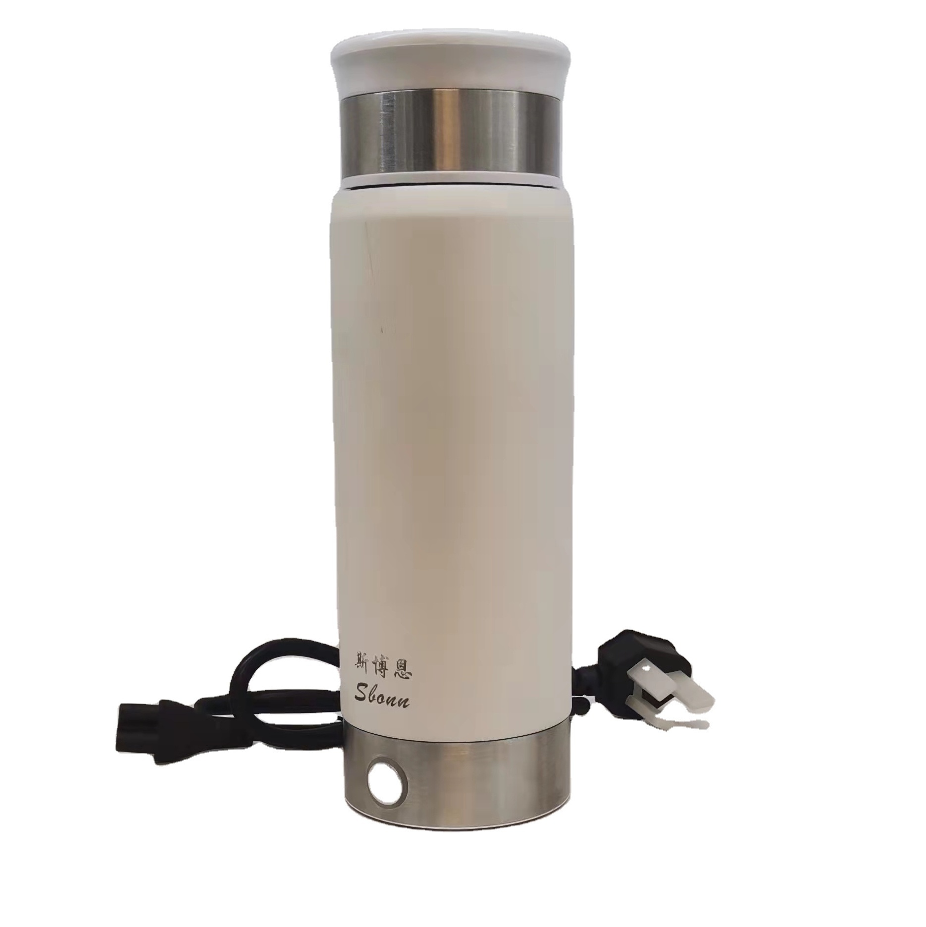 Electric Travel Mugs Leakproof Electric Heating Travel Vacuum Insulated Water Bottle Thermos