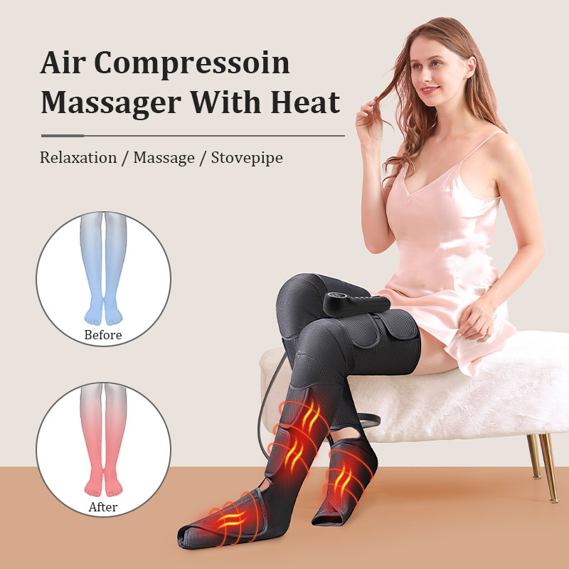 Best selling Leg Foot Massager Machine Therapy Lymphatic Drainage Pressure Recovery  Air Compression Leg Massager