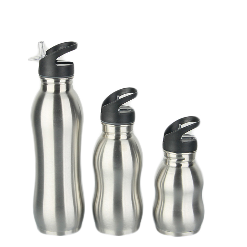 Food Grade Popular stainless steel water bottle gourd shaped sport water bottle