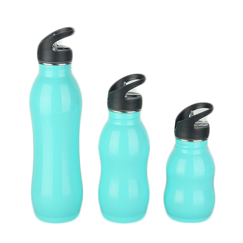 Food Grade Popular stainless steel water bottle gourd shaped sport water bottle