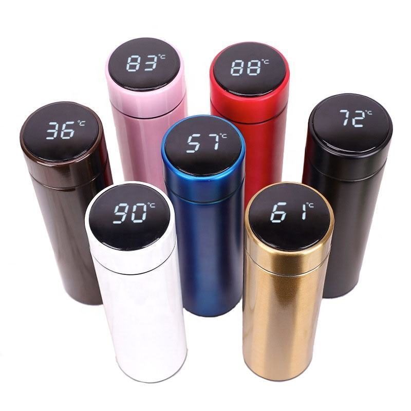 Top Quality Double Wall Stainless Steel Water Bottle Wholesale Vacuum Flask With Smart Temperature Display