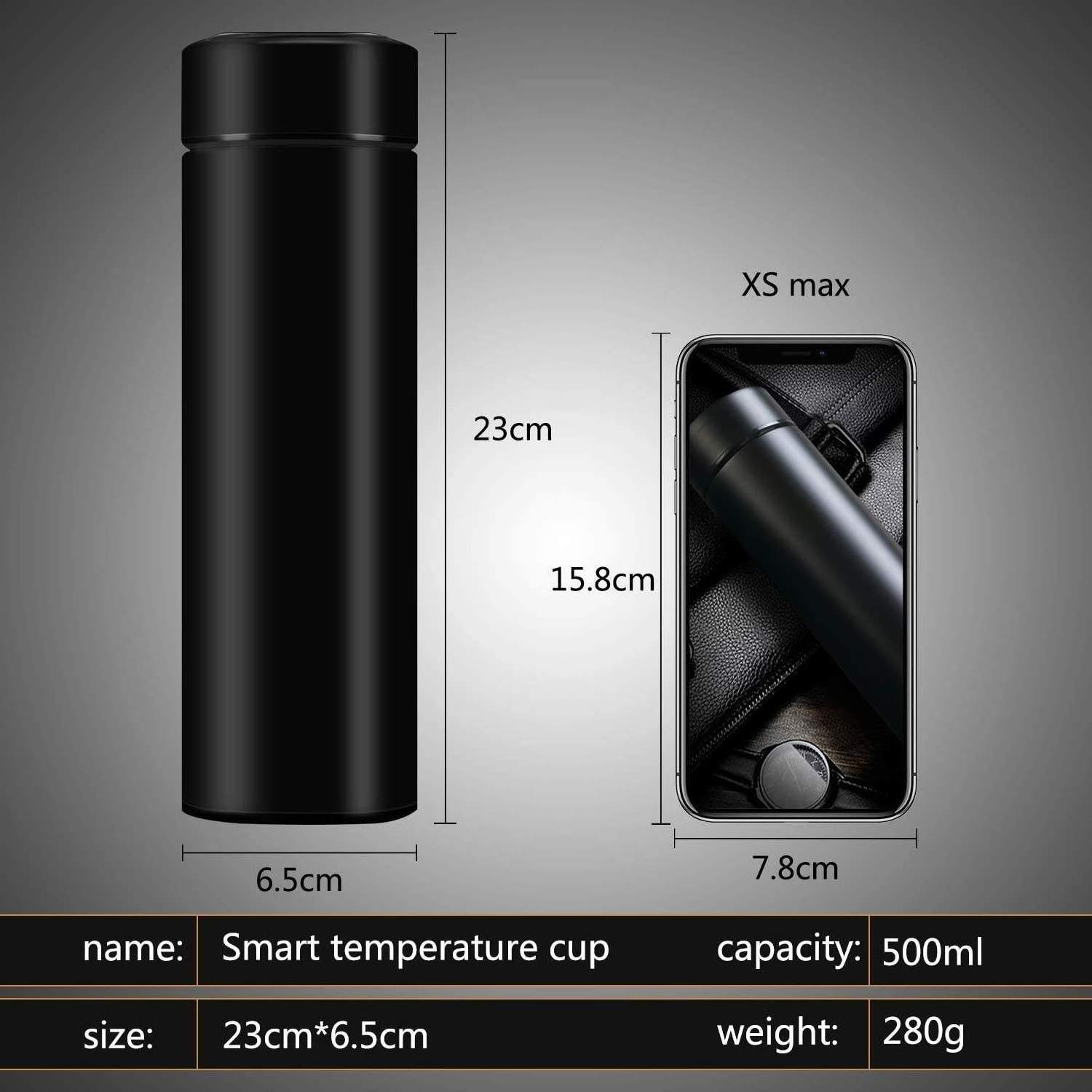 Top Quality Double Walled Insulated Stainless Steel Vacuum Flask Wholesale Intelligent Thermal Eco Smart Water Bottle