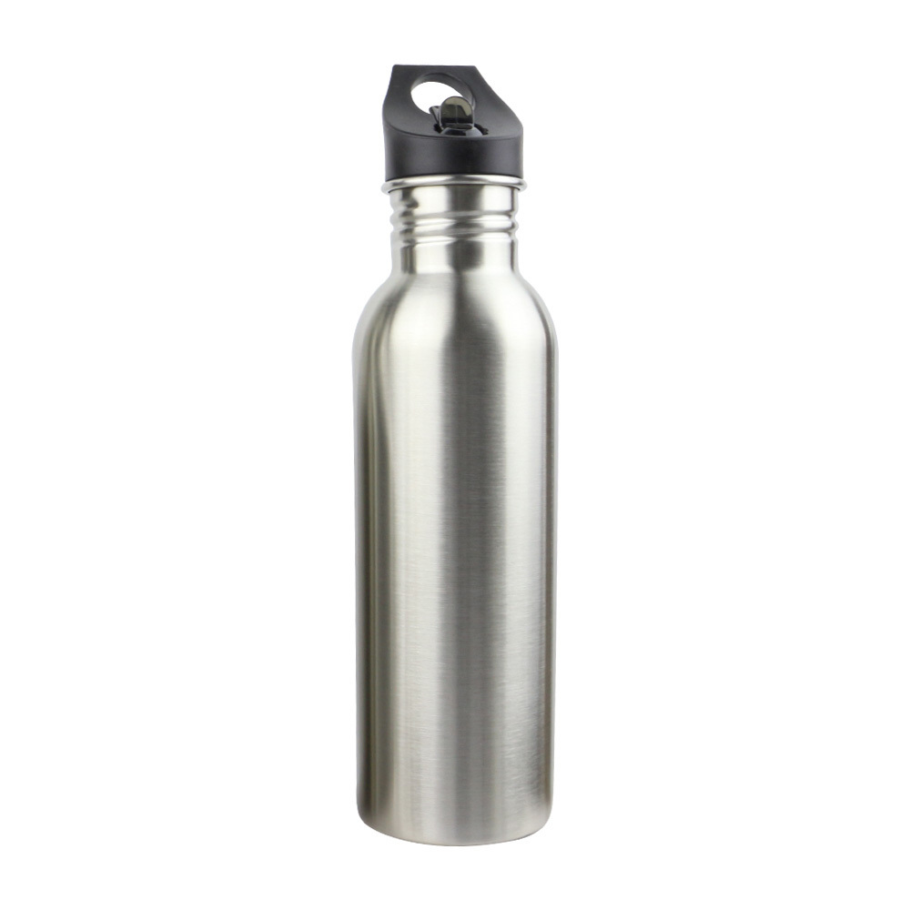 promotion single wall stainless steel water bottle