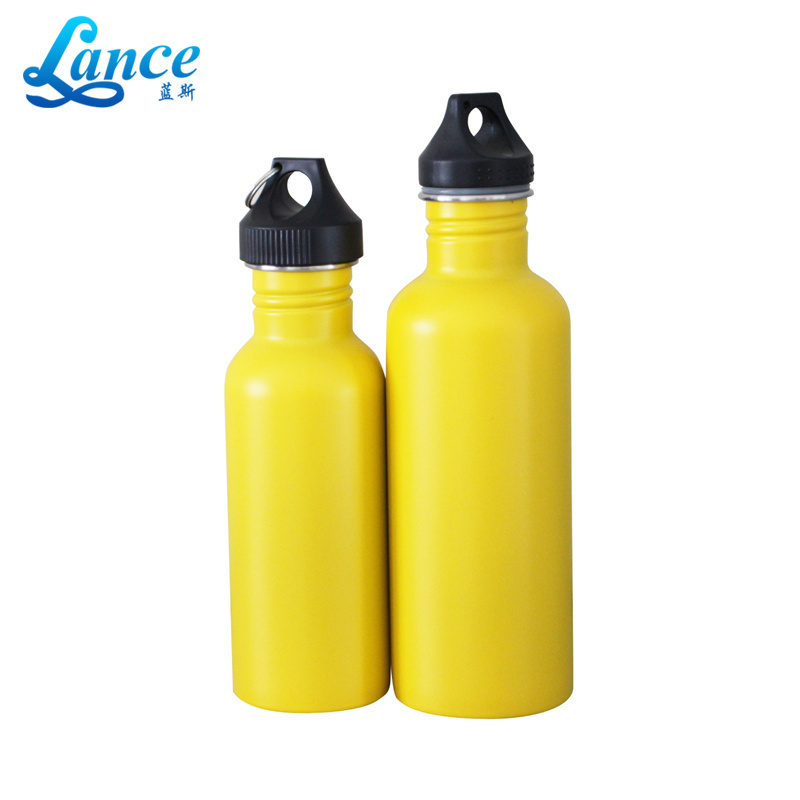 promotion single wall stainless steel water bottle