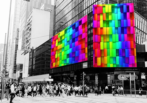 Bgc Screen Customized 3D advertising led video wall screen outdoor curved led ...