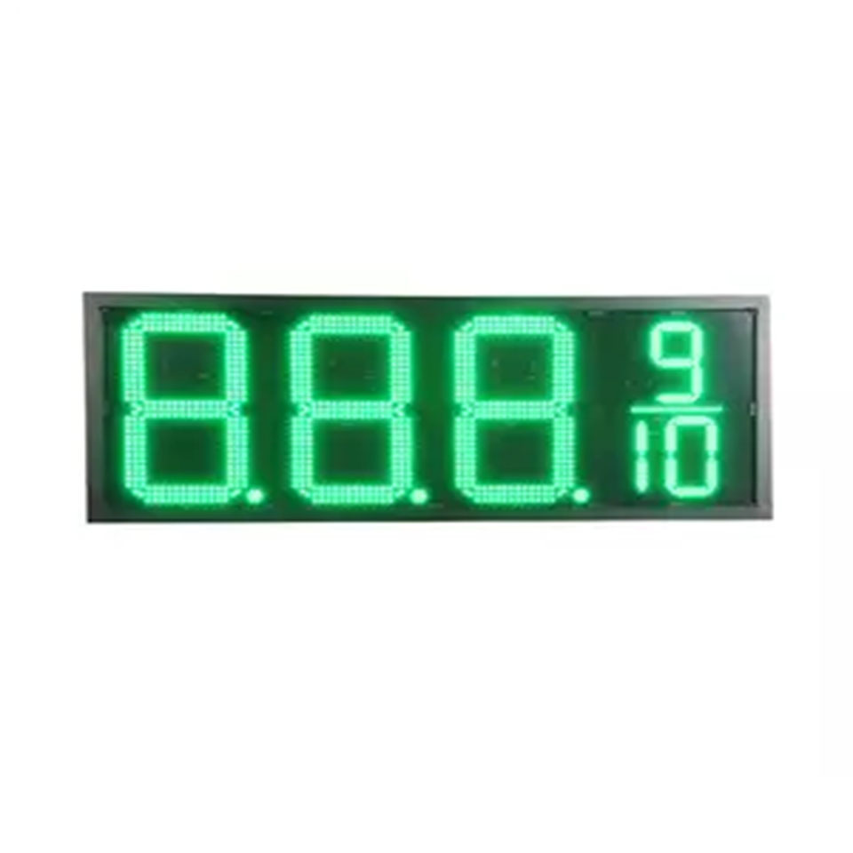 Yake 20 Inch 7 Segment LED Gas Price Signs with IP65 Waterproof Cabinet, Digit LED Display for Gas Station Advertising