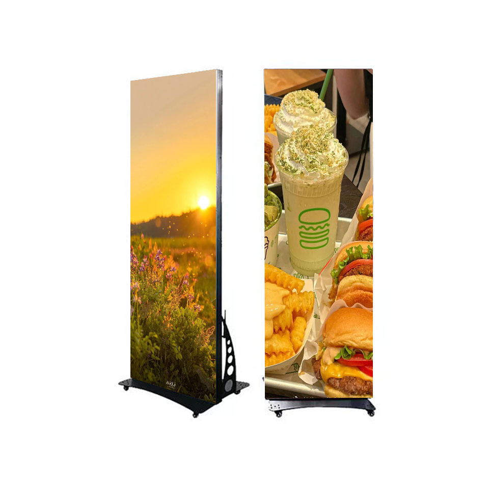 Yake Indoor Digital Signage Wifi 4G USB P1.9 P2 P2.5 P3 LED Window Banners Video Wall Board LED Display Poster Screen