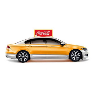 High Definition Outdoor Full Color Taxi  Car Roof Led Billboard  Mobile Double Side Taxi Top LED Display  for Advertising