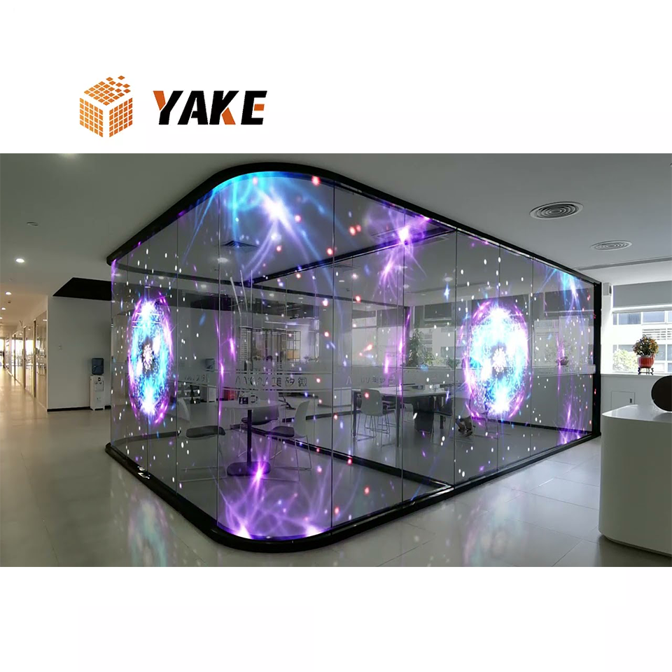 Film Screen Transparent Led Film For Glass Installed Advertising Soft Transparent Glass Film Led Screen