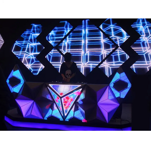 Customized Horns-shape P3 P3.91 P5 3D Indoor Irregular Video Wall Led Screen Full Color DJ Booth Club Bar Stage Table Display