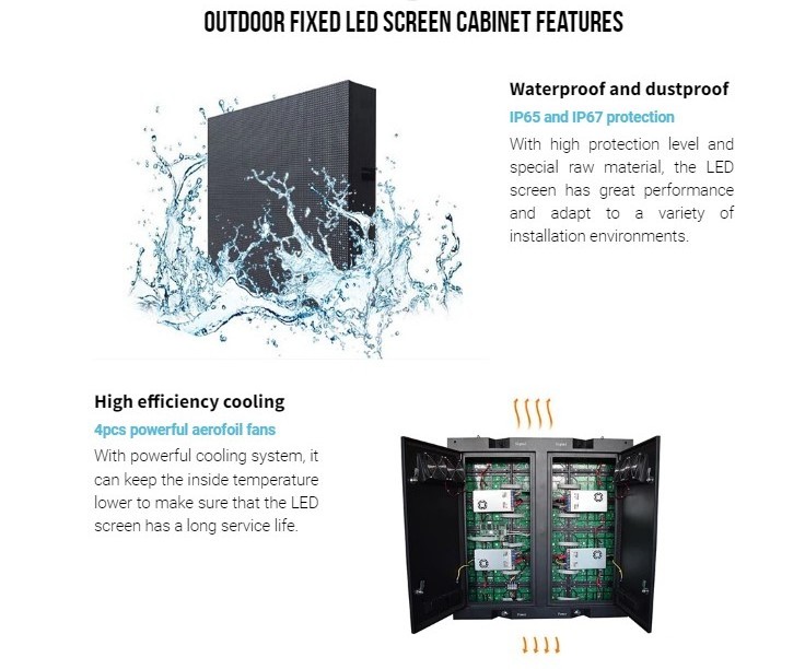 P6 P8 P10 Outdoor Full Color SMD RGB Advertising LED Display Screen panel billboard