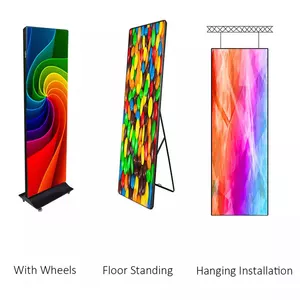 Yake Indoor Digital Signage Wifi 4G USB P1.9 P2 P2.5 P3 LED Window Banners Video Wall Board LED Display Poster Screen