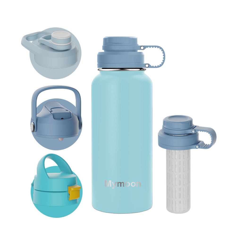 New Designed Sports Water Bottle 18/8 Stainless Steel Drink Bottle Insulated Water Bottle with Colorful Lid