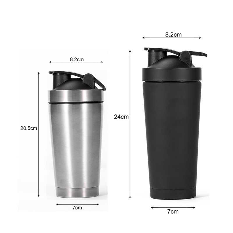 Bpa Free Stainless Steel 100% Leak Proof Protein Sport Shaker Bottle Double Wall Insulated Vacuum Gym Fitness Bottle Shaker