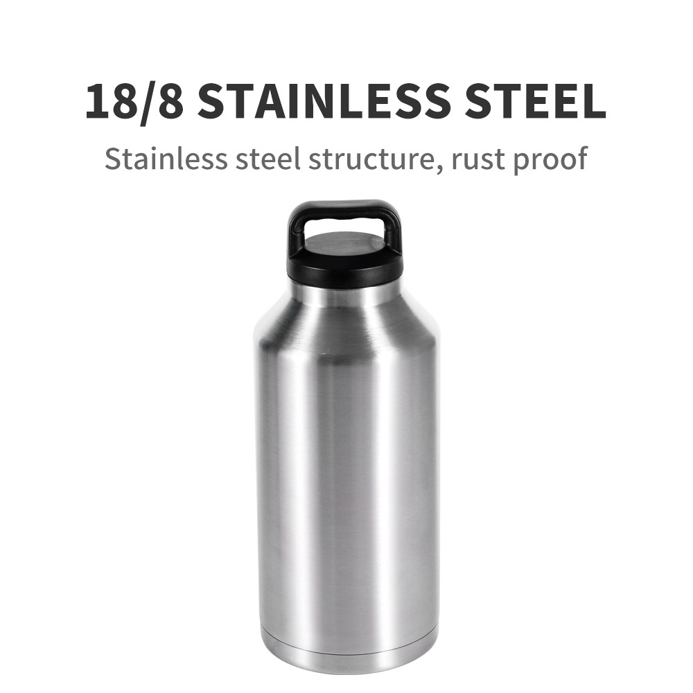 1 Liter Stainless Steel Water Bottle Vacuum Insulated Water Bottle Outdoor Thermal Bottle for Hiking