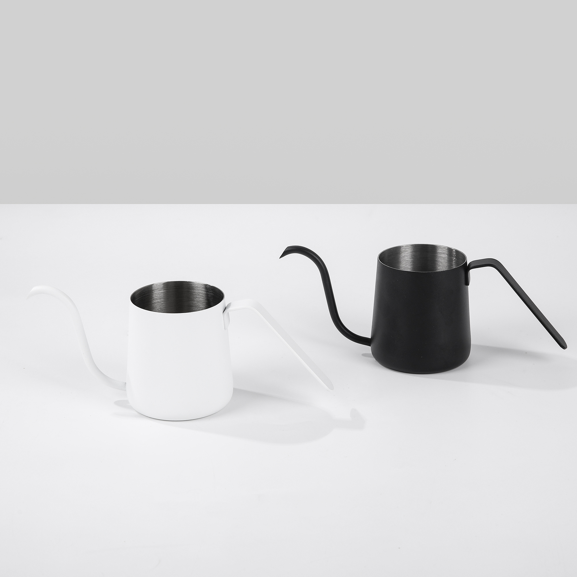 New Design Kitchen Stainless Steel Drink Coffee Pour Over Kettle Without Lid