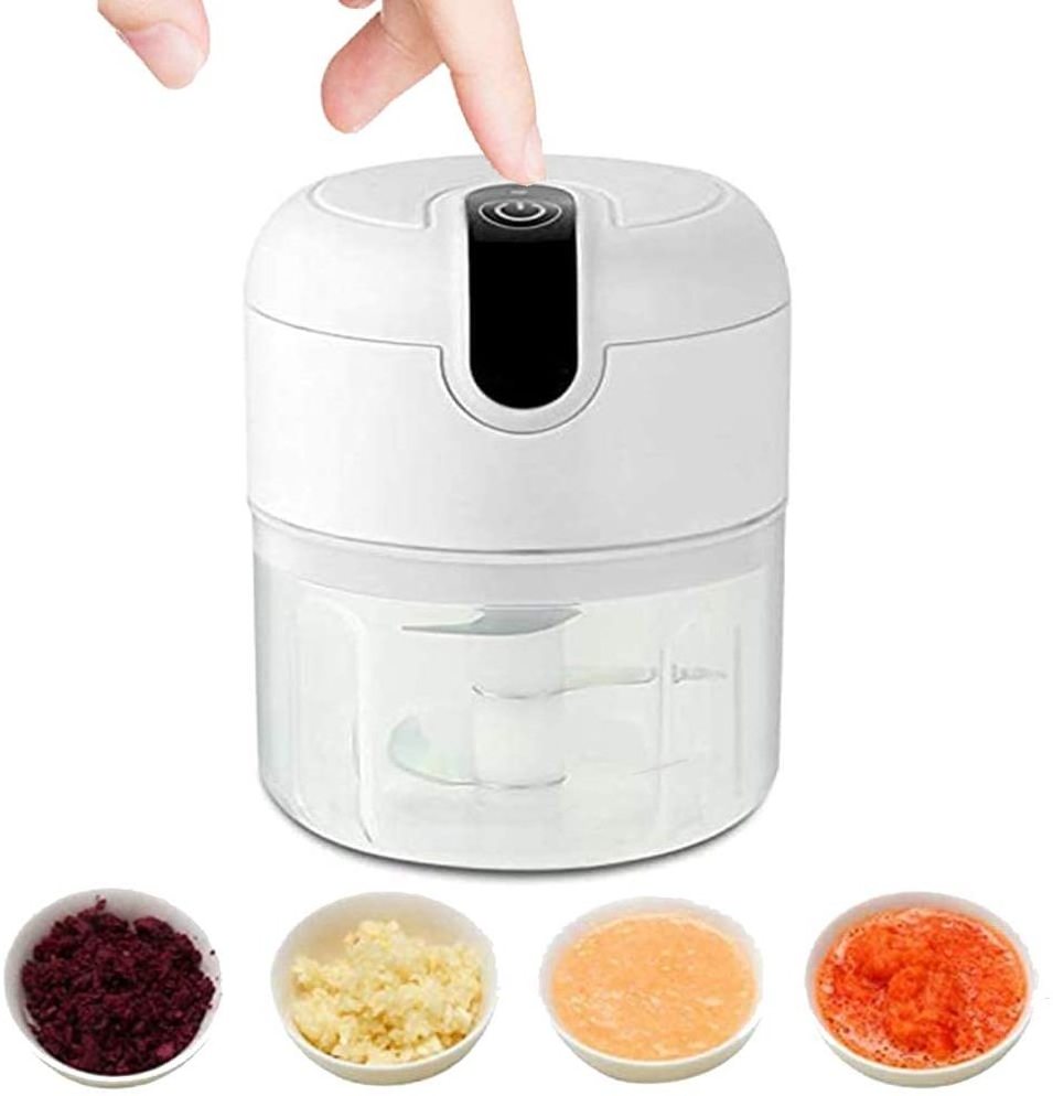 Food Processor Garlic Olives Vegetables Pepper Spices Meat Baby Food Electric Mini garlic press